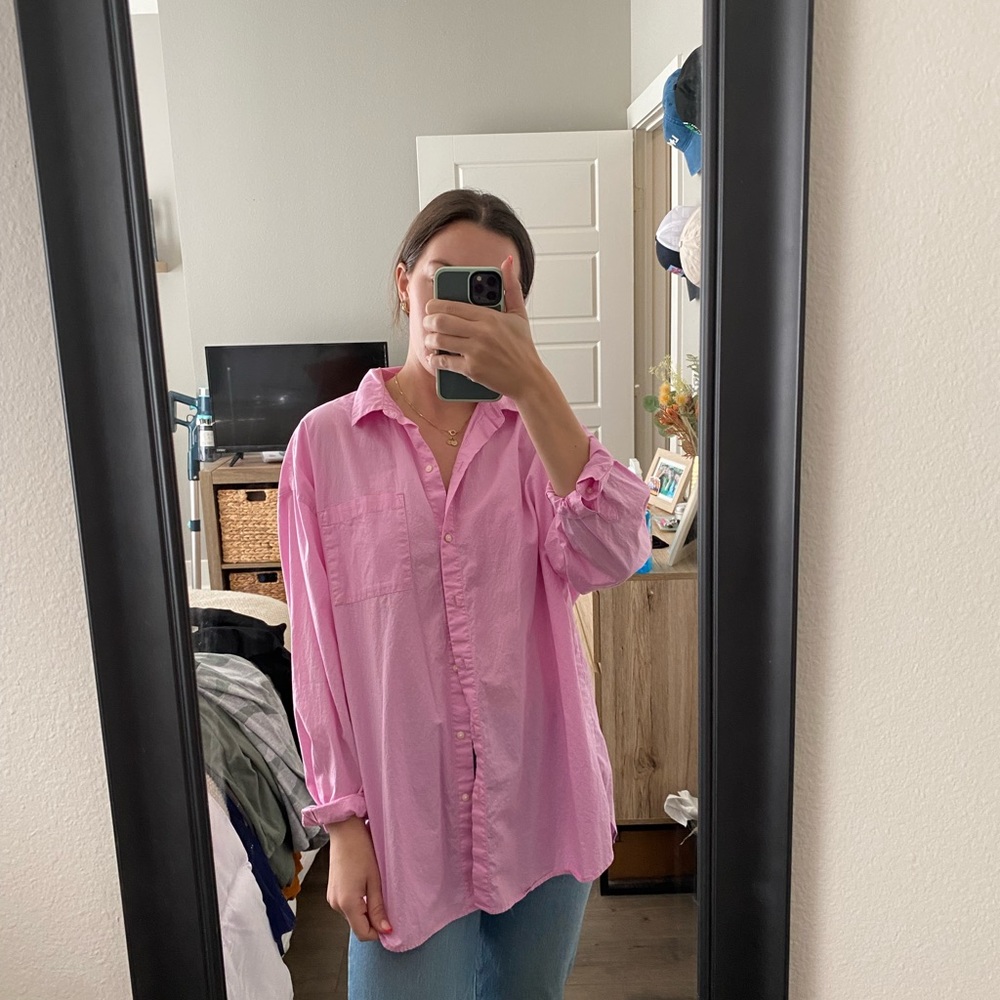 Pink Button down shirt